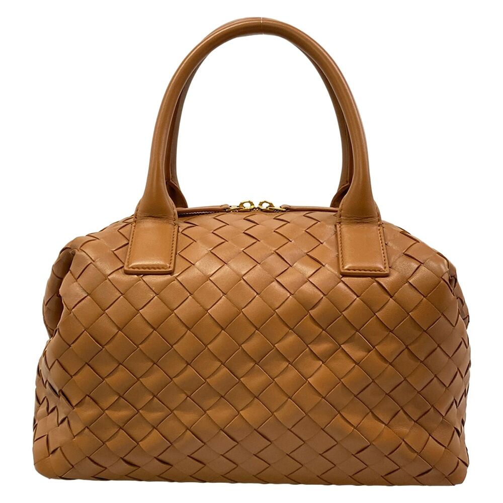 Bottega Veneta Medium Baullet Bowling Bag / Intrecciato Handbag 753173